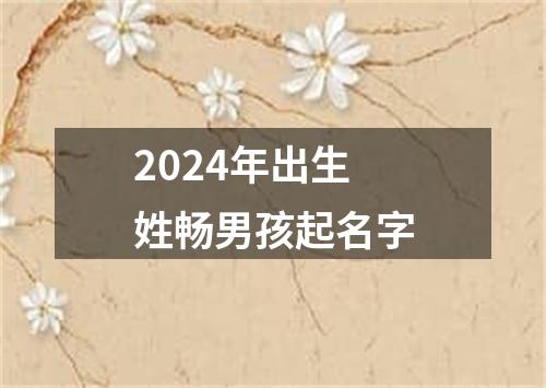 2024年出生姓畅男孩起名字