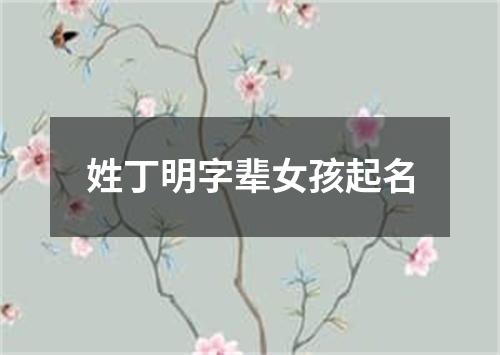 姓丁明字辈女孩起名