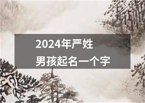 2024年严姓男孩起名一个字