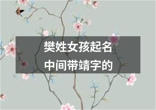 樊姓女孩起名中间带靖字的