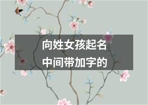 向姓女孩起名中间带加字的