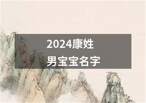 2024康姓男宝宝名字