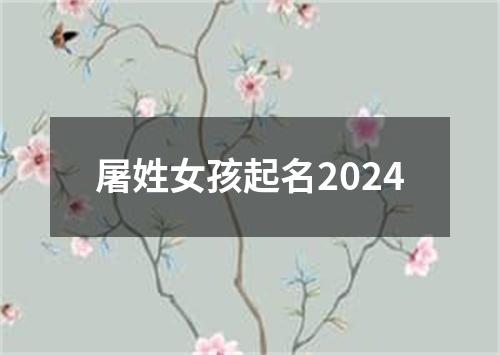 屠姓女孩起名2024