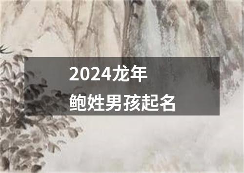 2024龙年鲍姓男孩起名