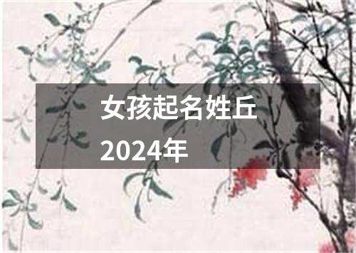 女孩起名姓丘2024年