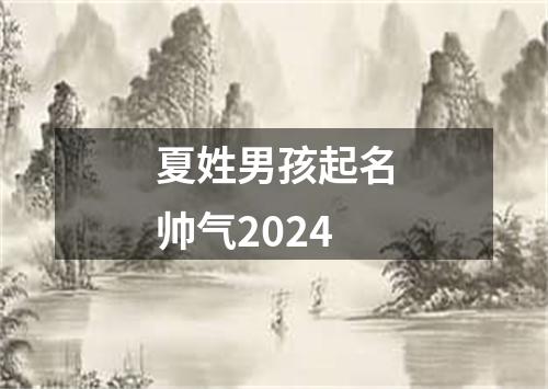 夏姓男孩起名帅气2024