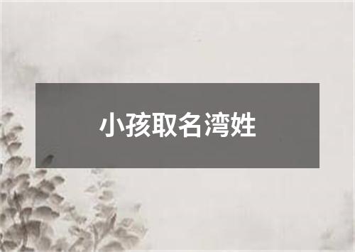 小孩取名湾姓