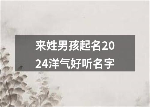 来姓男孩起名2024洋气好听名字