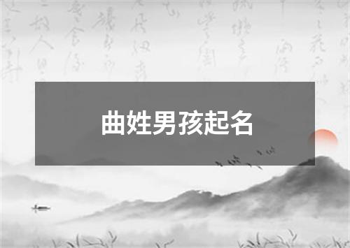 曲姓男孩起名