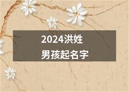 2024洪姓男孩起名字