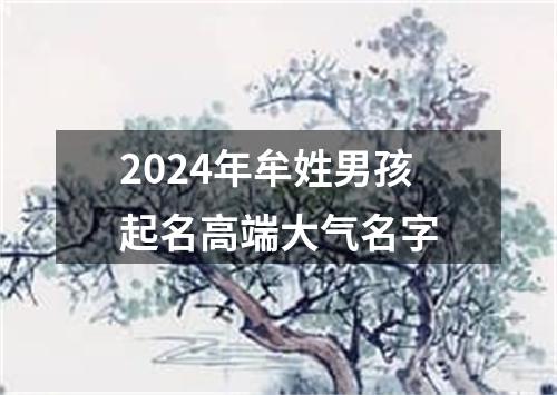 2024年牟姓男孩起名高端大气名字