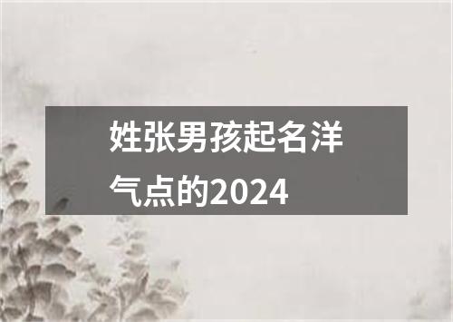 姓张男孩起名洋气点的2024