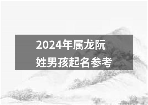 2024年属龙阮姓男孩起名参考