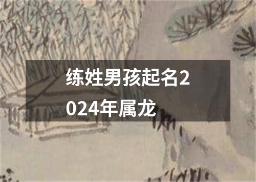 练姓男孩起名2024年属龙