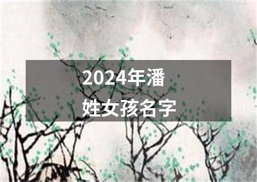 2024年潘姓女孩名字