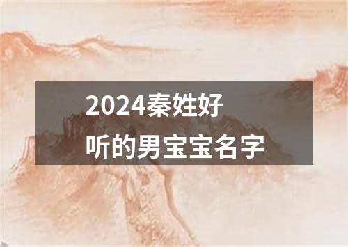 2024秦姓好听的男宝宝名字