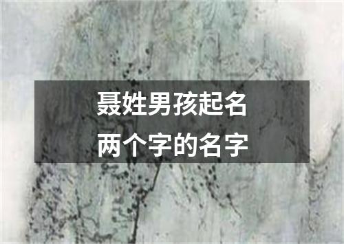 聂姓男孩起名两个字的名字