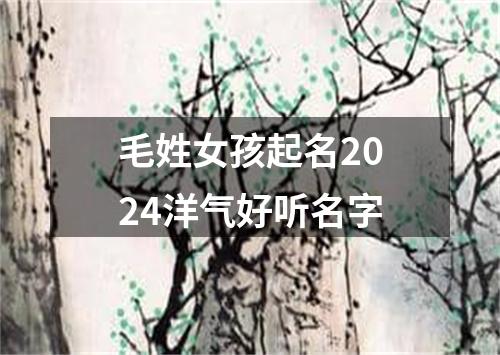 毛姓女孩起名2024洋气好听名字