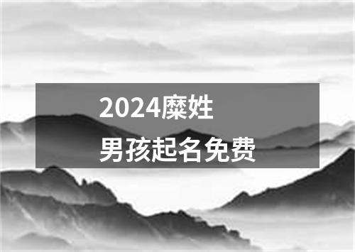 2024糜姓男孩起名免费