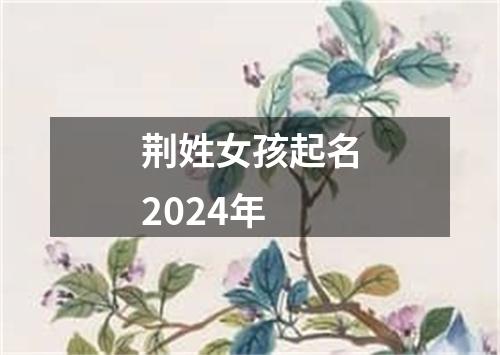 荆姓女孩起名2024年