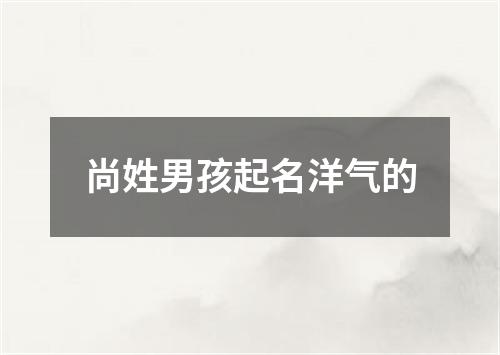 尚姓男孩起名洋气的