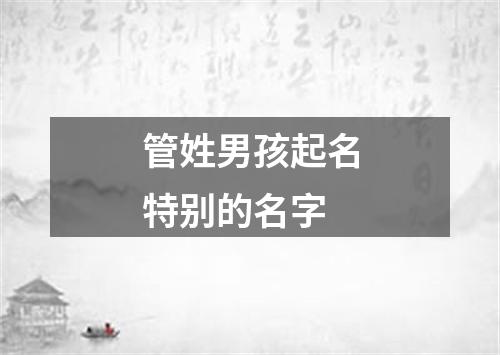 管姓男孩起名特别的名字