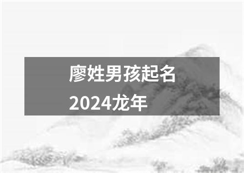 廖姓男孩起名2024龙年