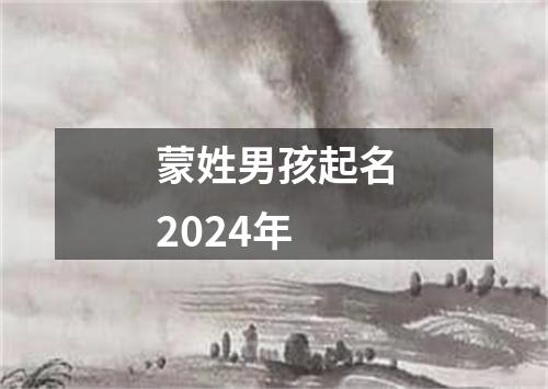 蒙姓男孩起名2024年