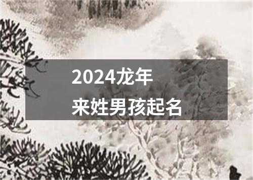 2024龙年来姓男孩起名