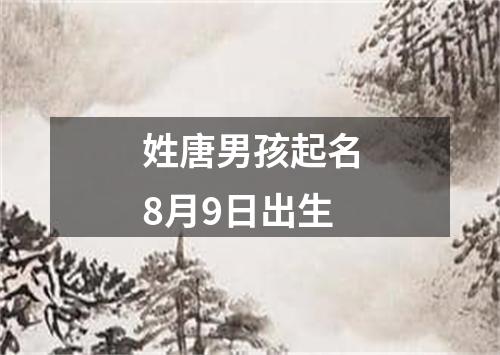 姓唐男孩起名8月9日出生