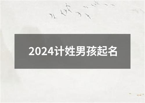 2024计姓男孩起名