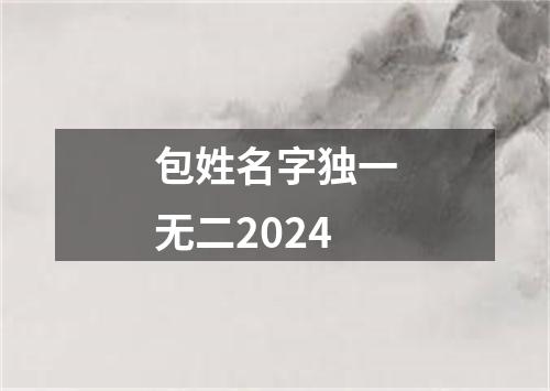 包姓名字独一无二2024