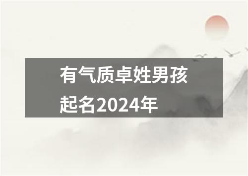 有气质卓姓男孩起名2024年