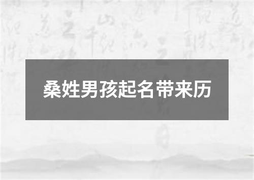 桑姓男孩起名带来历