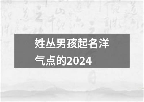 姓丛男孩起名洋气点的2024