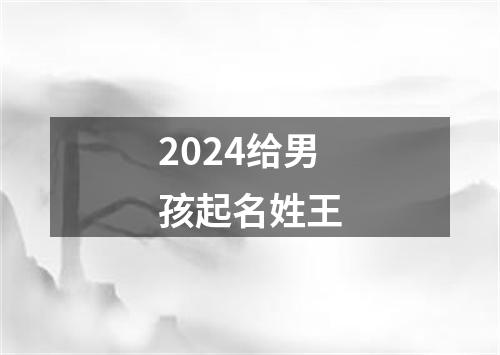 2024给男孩起名姓王