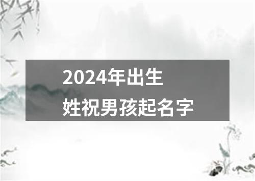 2024年出生姓祝男孩起名字