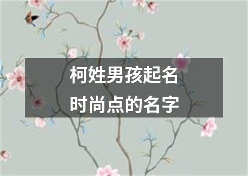 柯姓男孩起名时尚点的名字