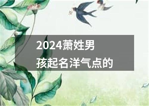 2024萧姓男孩起名洋气点的