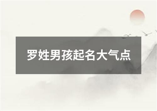 罗姓男孩起名大气点