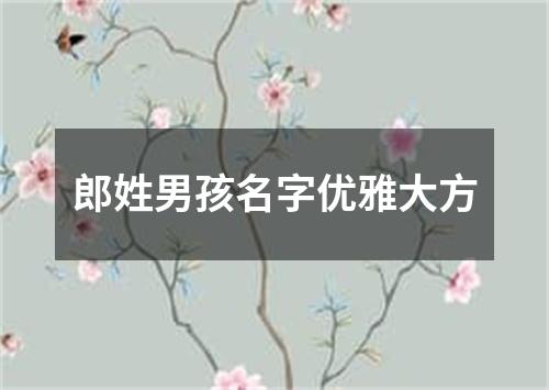 郎姓男孩名字优雅大方