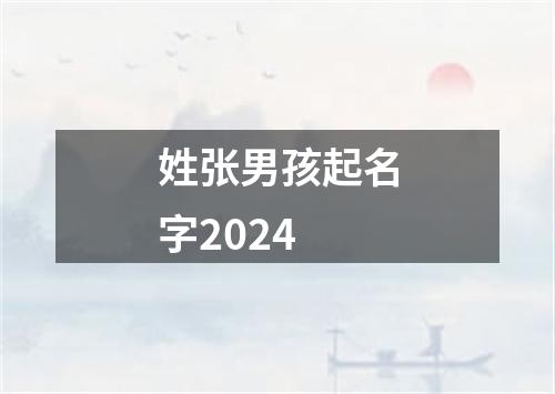 姓张男孩起名字2024