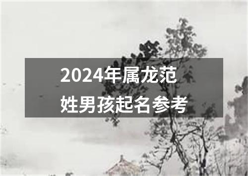 2024年属龙范姓男孩起名参考