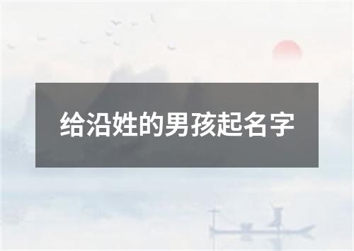 给沿姓的男孩起名字