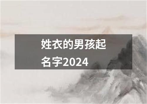 姓衣的男孩起名字2024