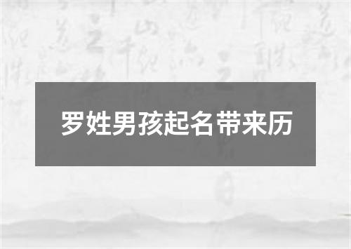 罗姓男孩起名带来历