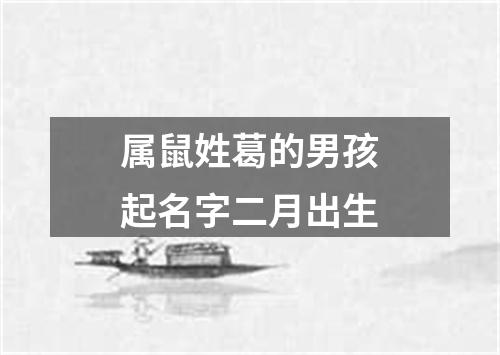 属鼠姓葛的男孩起名字二月出生