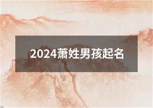 2024萧姓男孩起名