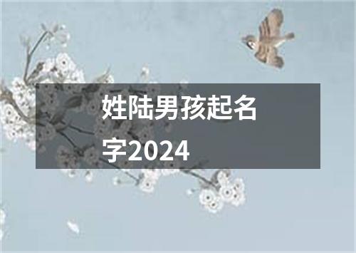 姓陆男孩起名字2024