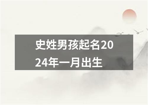 史姓男孩起名2024年一月出生